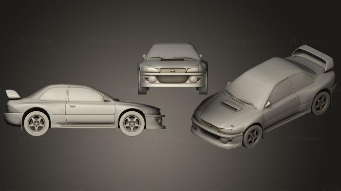 Автомобили и транспорт (Раллийный автомобиль, CARS_0274) 3D модель для ЧПУ станка